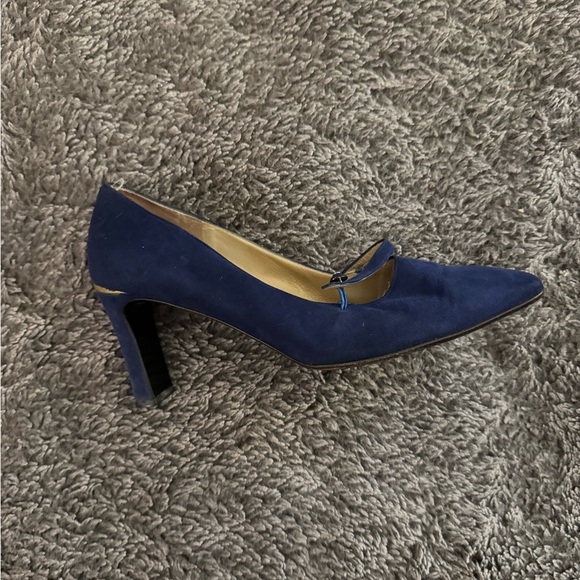 ST. JOHN Women’s Vintage Suede Square Toe Block Heels - Picture 11 of 12